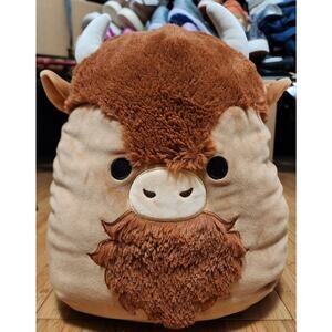 Squishmallows 14" Dunkie/Wilfred Bison Highland Cow Plush Toy Stuffed Animal